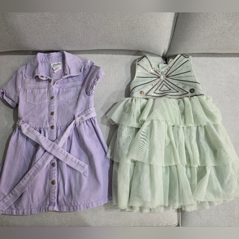 Lavender and Mint Kids Dress Set